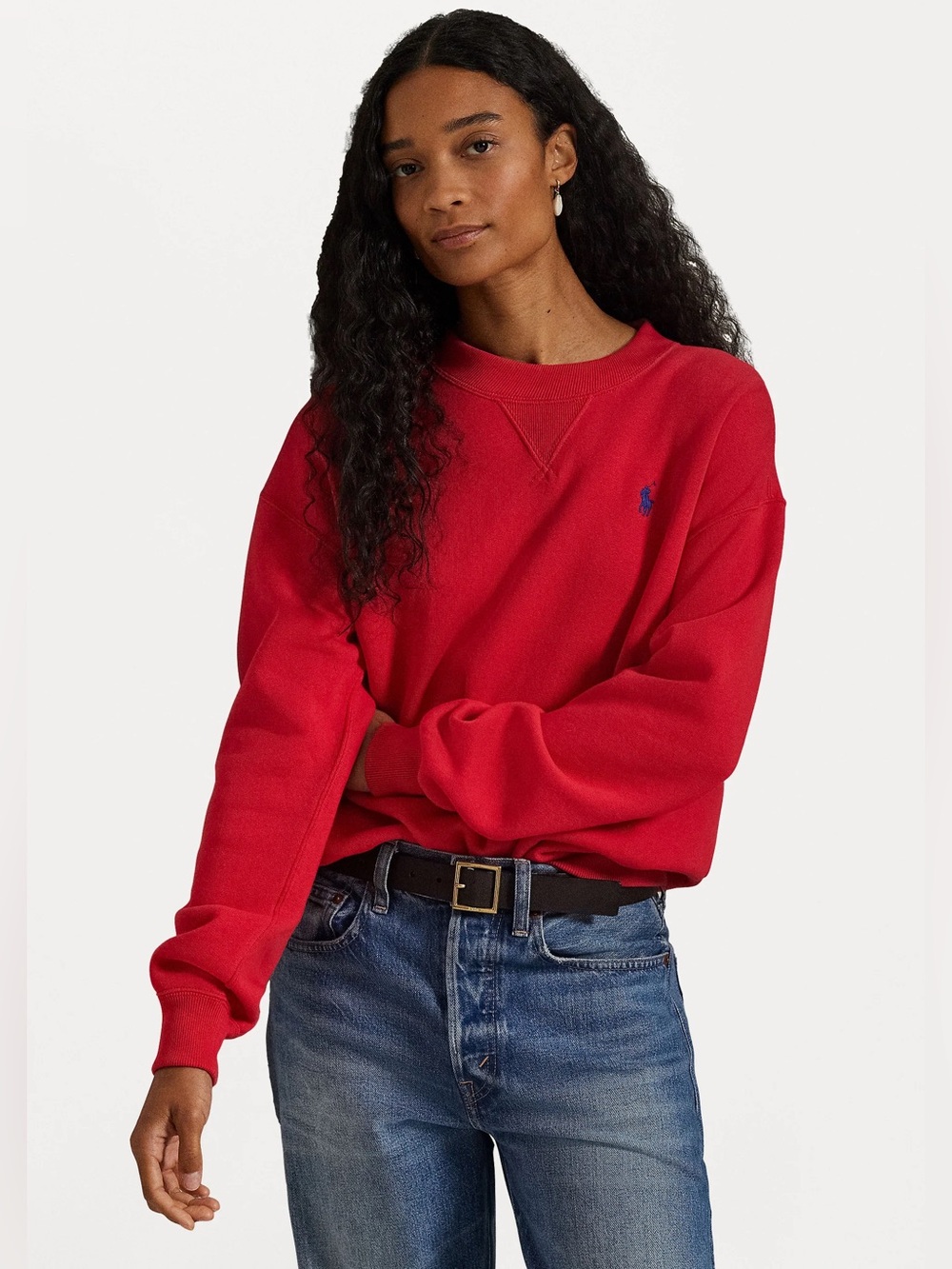 Polo Ralph Lauren Red Crewneck Sweatshirt Sz L Women’s
(Oct A-1)